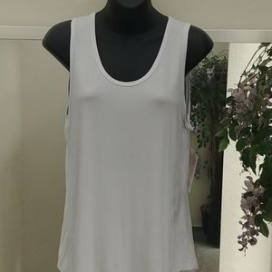 LulaRoe White High Low Tank Top